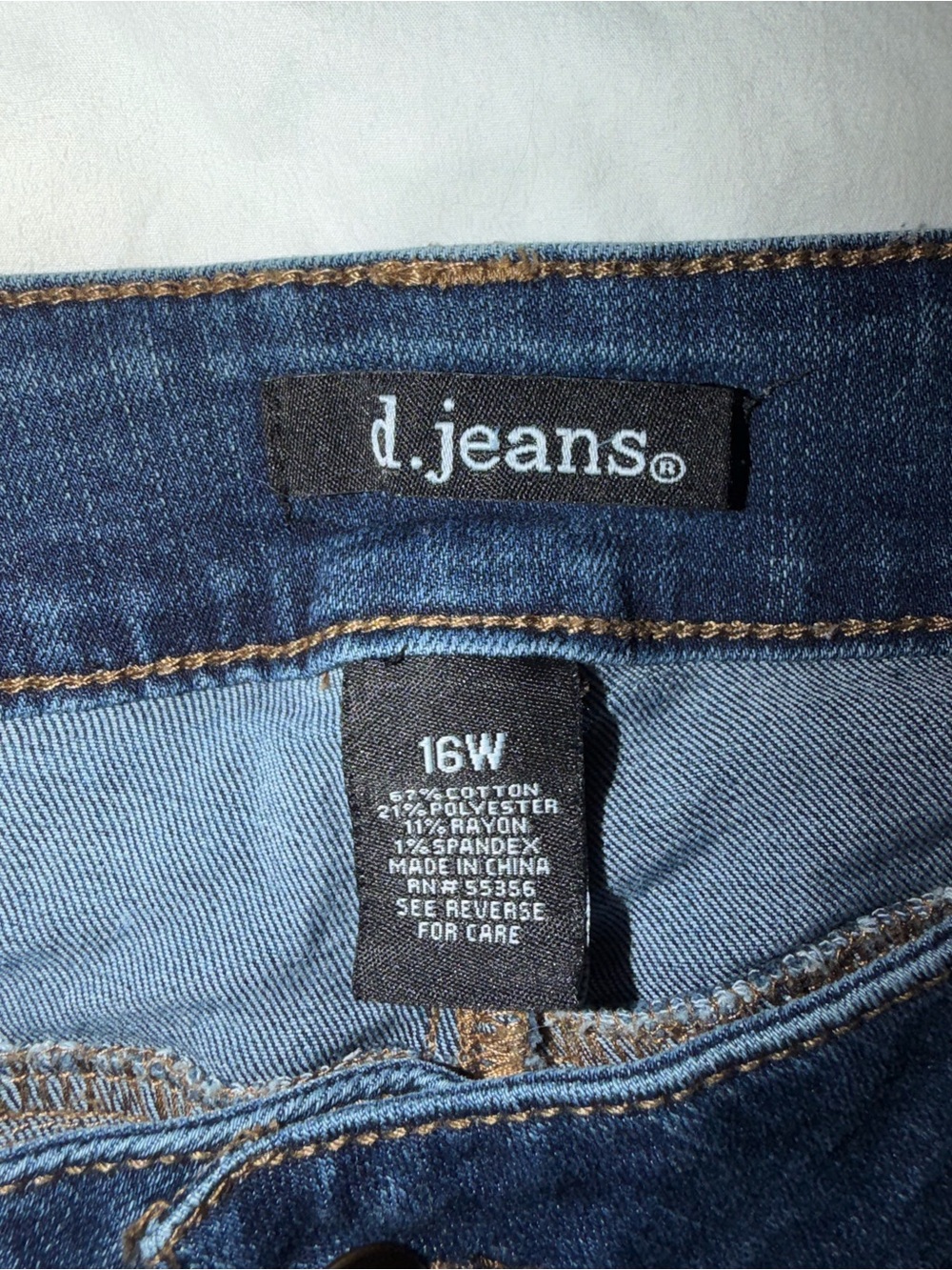 d. jeans Women's Dark Blue Stretch Denim Jeans